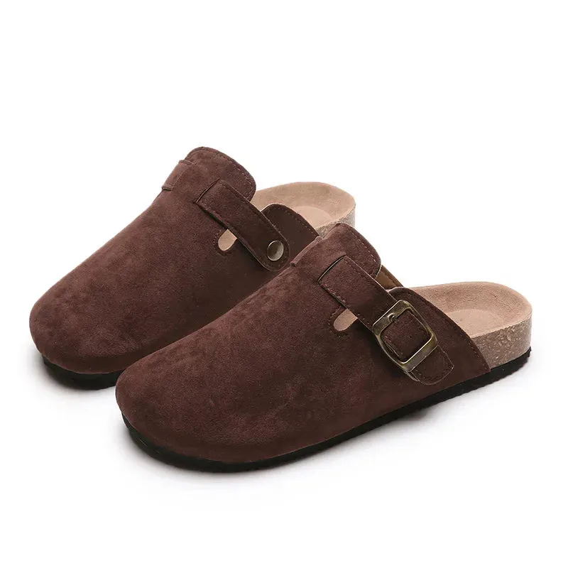 Closed Toe Slippers Suede - Matilda