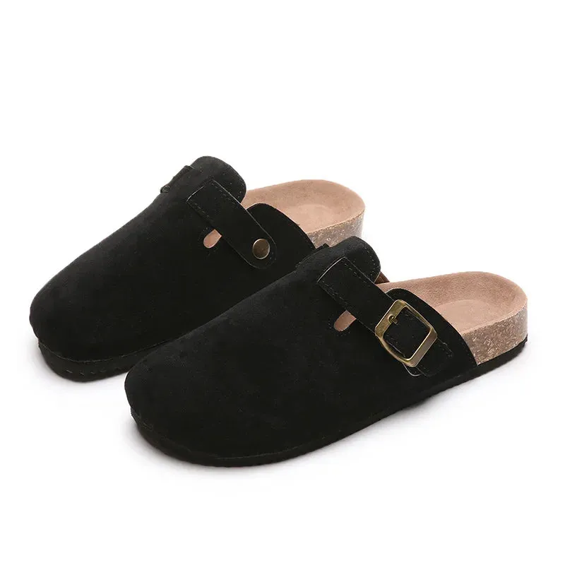 Closed Toe Slippers Suede - Matilda