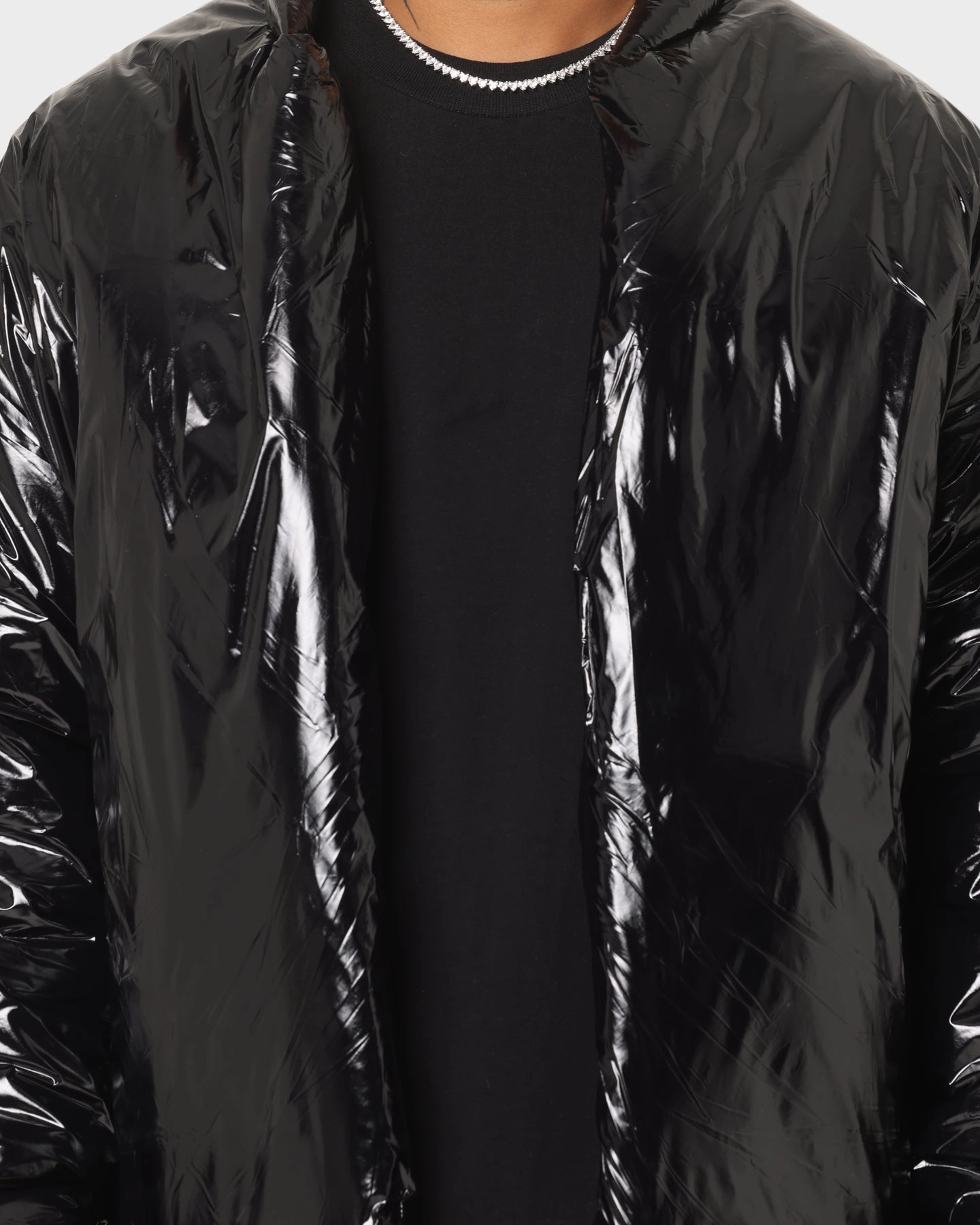 Club Paradise  Paxton Puffer Jacket Black Insulated Lining