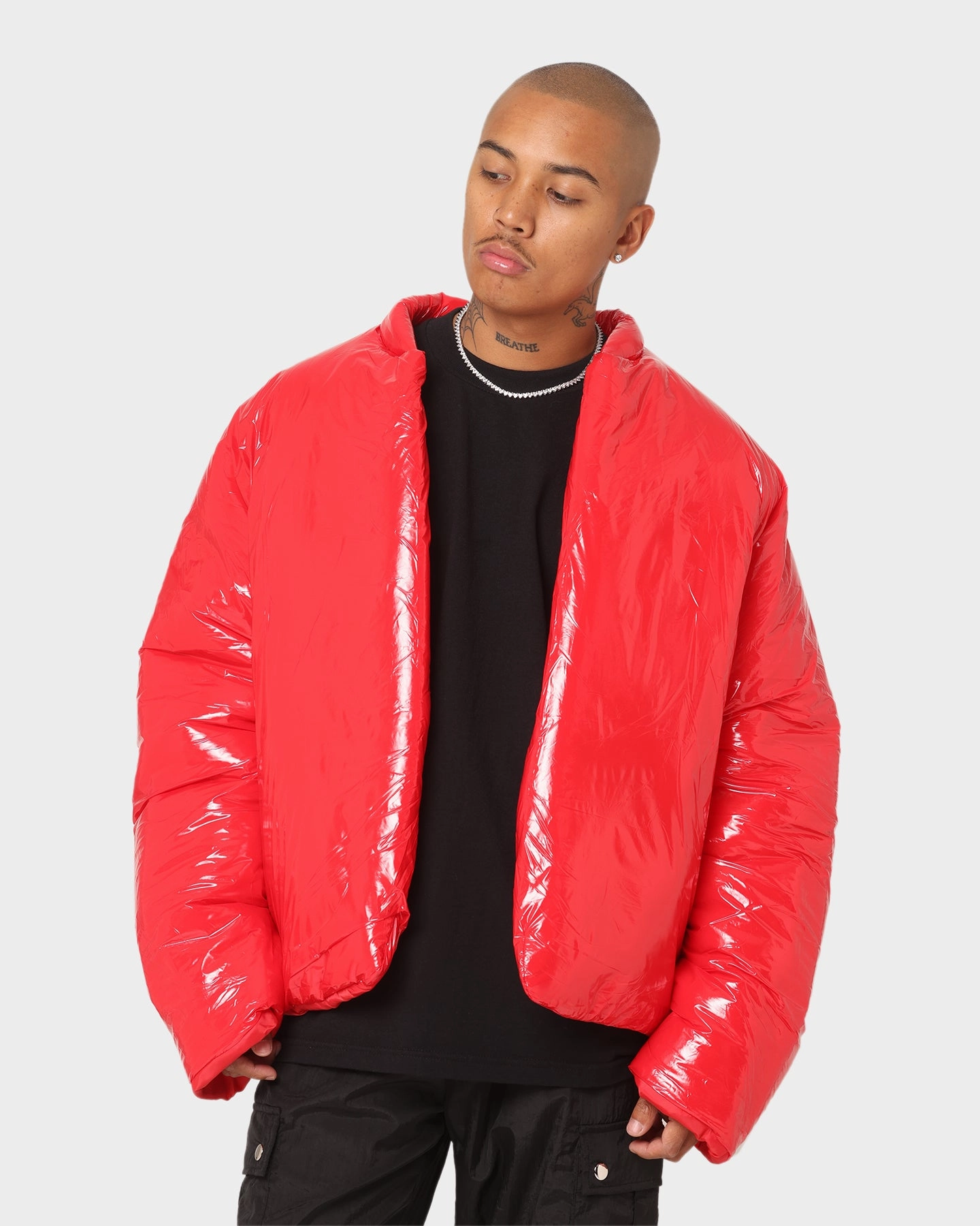 Classic Comfort Culture Club Paradise  Paxton Puffer Jacket Red