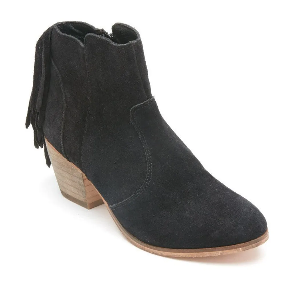 Coconuts Espana Fringed Bootie in Black