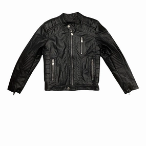YES ZEE Giubbotto Ecopelle da bambino J826GKJJ 0801 nero Drop Hem