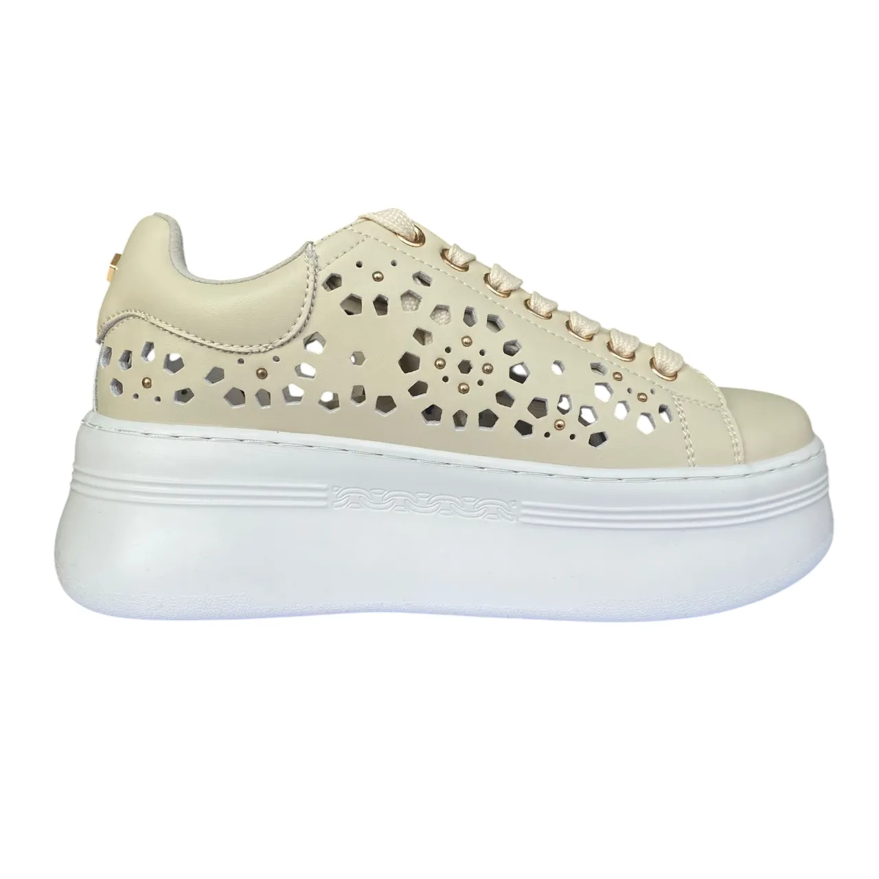 morale - enhancing Customizable Fit Options Cult scarpa sneakers con zeppa da donna Pearl 4425 beige