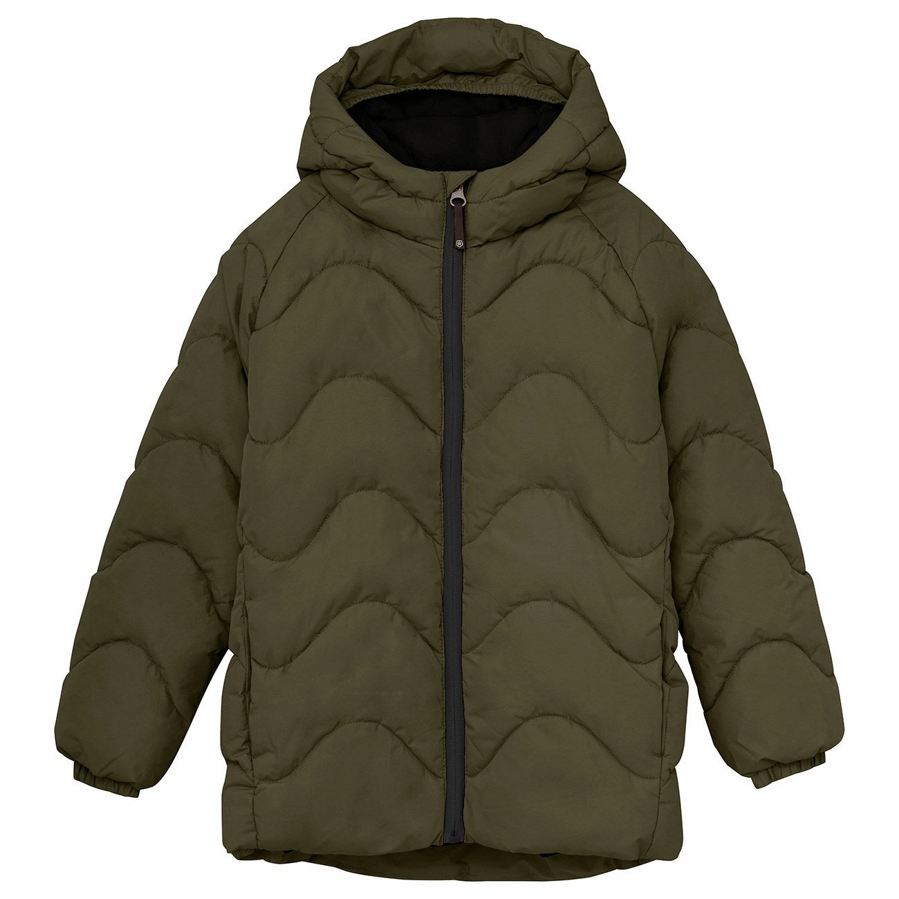 Casual Style Adjustable Hood System Color Kids Grape Leaf Jacket