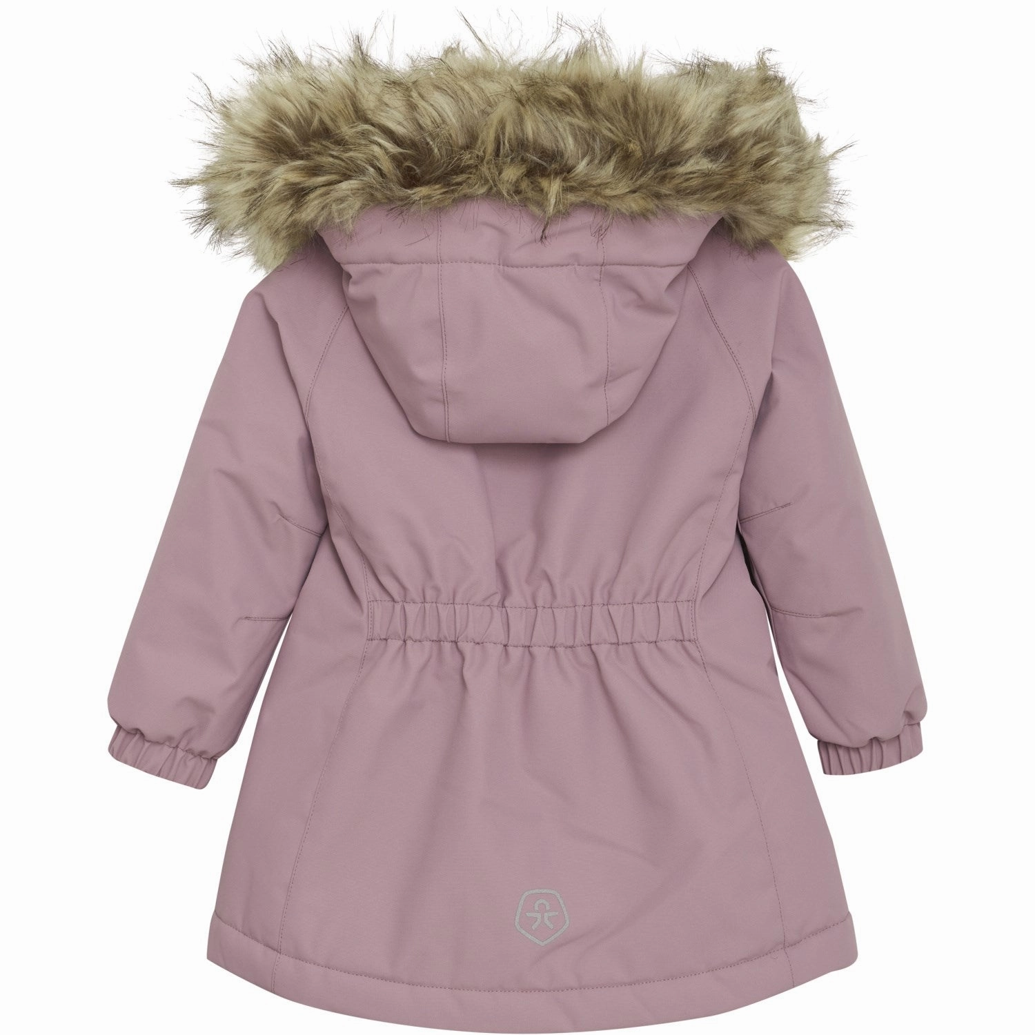 Body Mapped Ventilation MultiPocketStyle Color Kids Woodrose Baby Parka W. Fake Fur