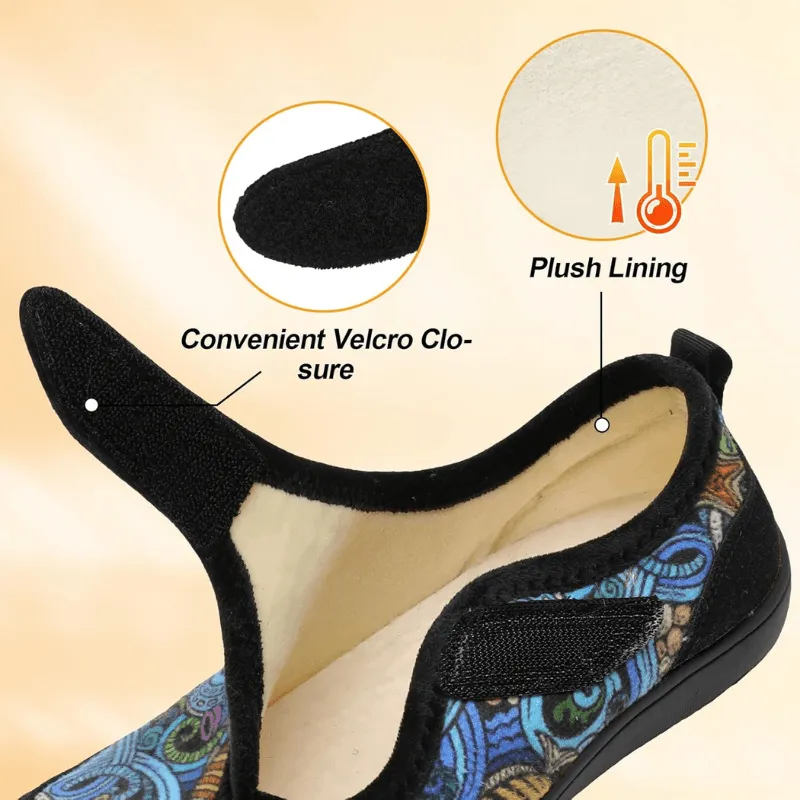 Colorful Print Diabetic Shoes – Supportive Fit for Sensitive Feet