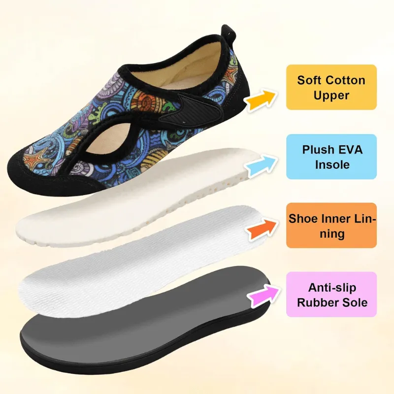 Colorful Print Diabetic Shoes – Supportive Fit for Sensitive Feet