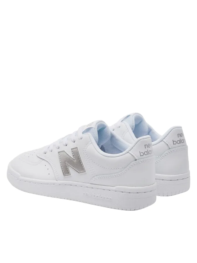 Hilly terrain adaptability Heel Clasp System New Balance scarpa sneakers da donna BBW80WMS bianco-argento