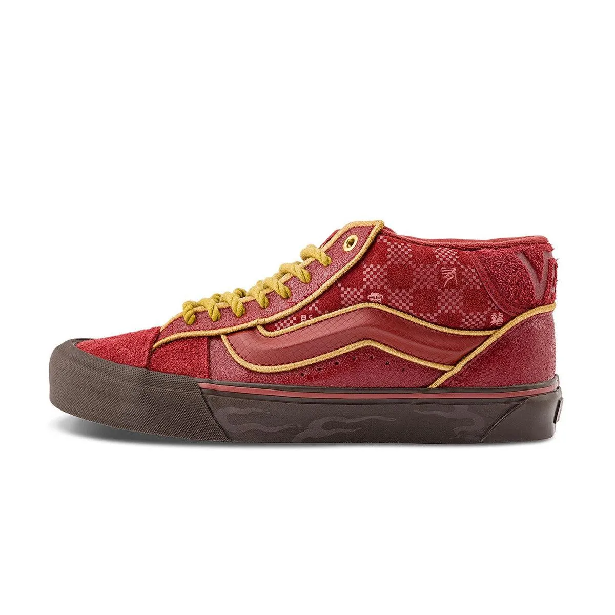 Knu Mid Skool Year of the Dragon 'Dark Red' Beach Glow