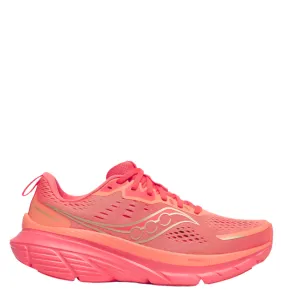 Saucony Women's Guide 18 Running Shoes in Salmon/Coral AW25 Glam fit Premium Material