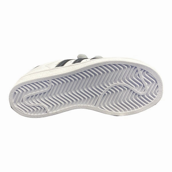 running shoes for sprinters Adidas Originals scarpa sneakers da bambino con strappo Superstar CF C EF4838 bianco nero