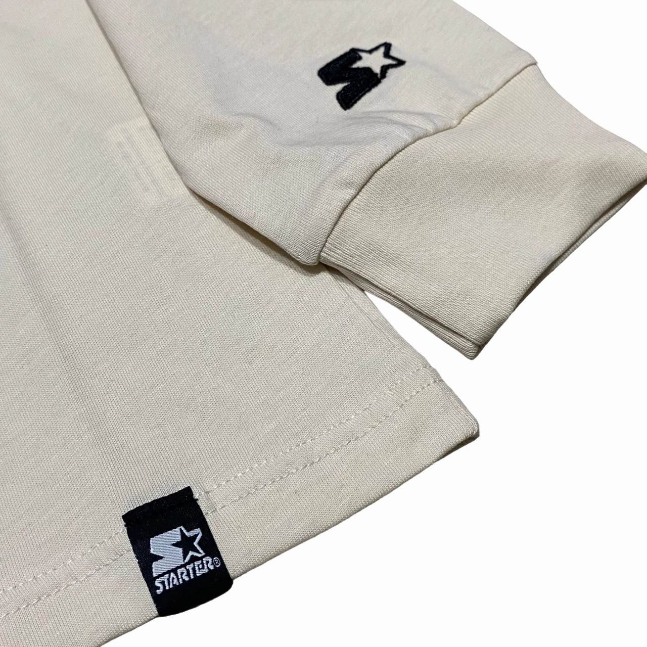 Starter maglietta manica lunga con stampa 1312 crema Ethically Sourced Cotton Anti Odor Technology