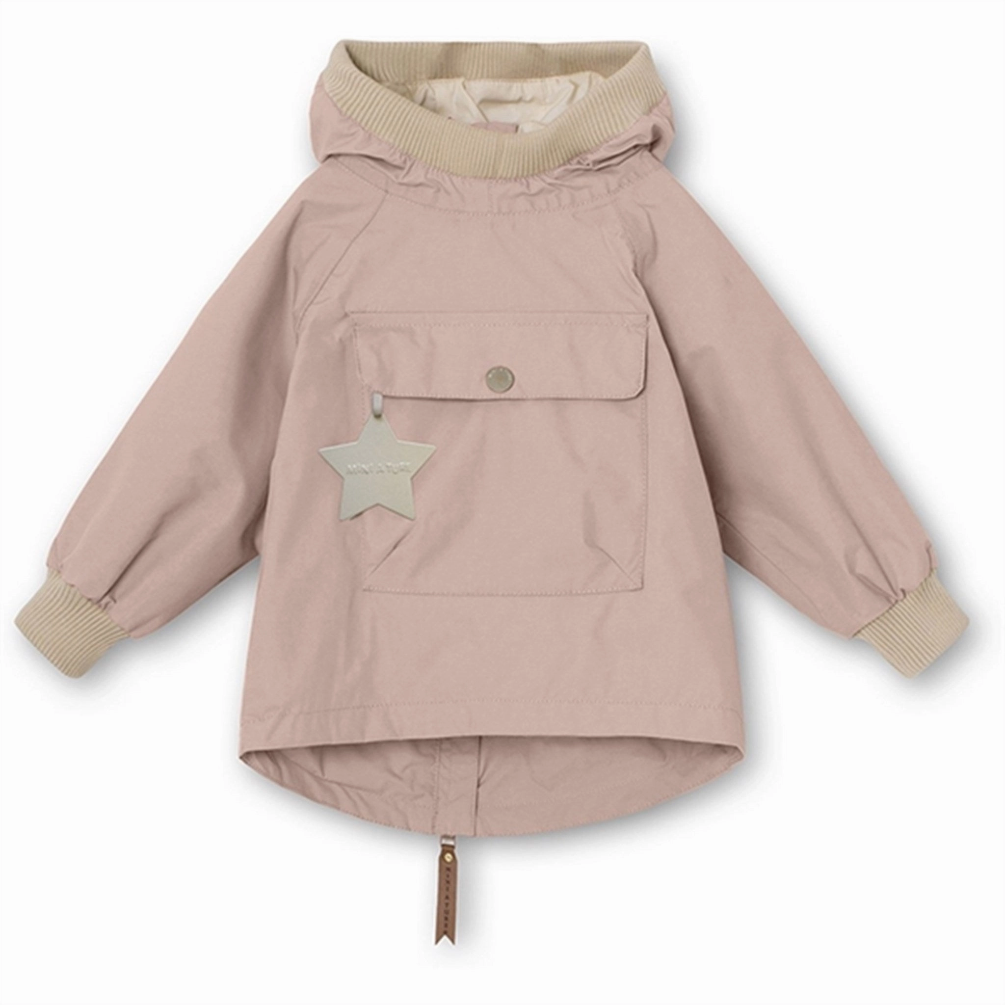 Non Restrictive Tailoring Teflon Finish MINI A TURE Baby Vito Spring Anorak Rose Smoke