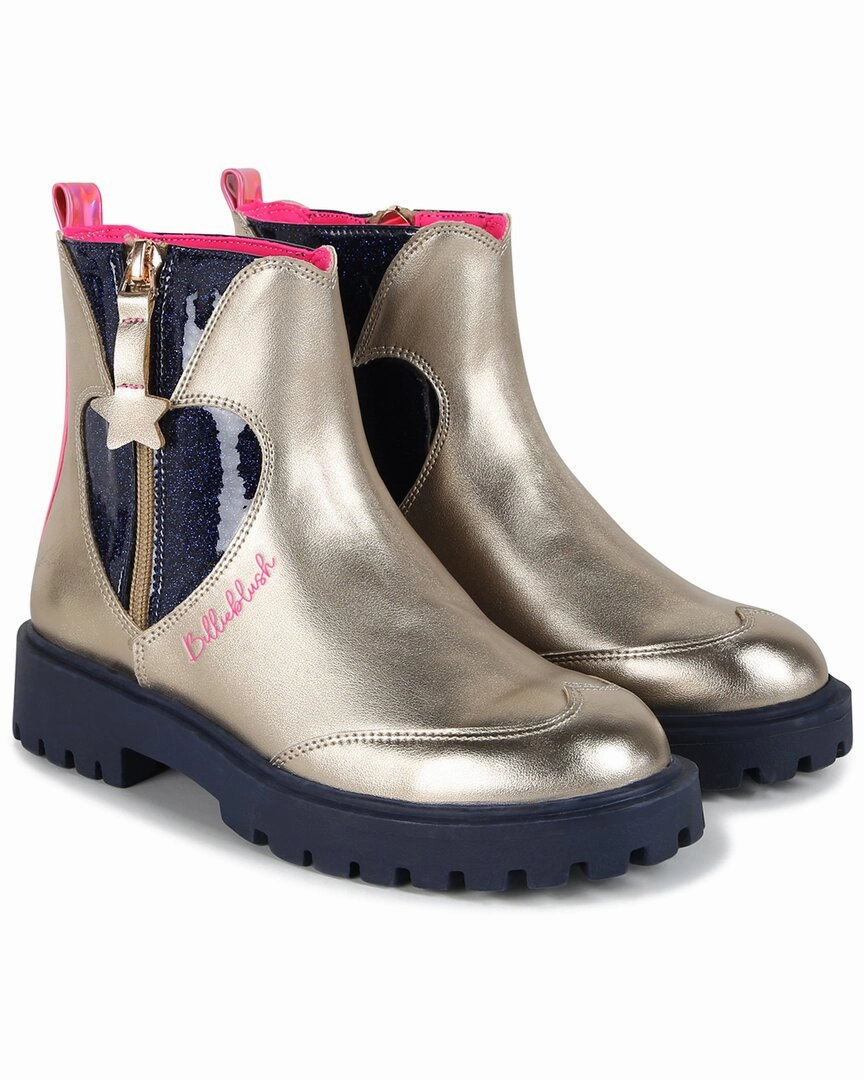 Airflow Enhanced Tongue Billieblush Sequin Heart Metallic Boot