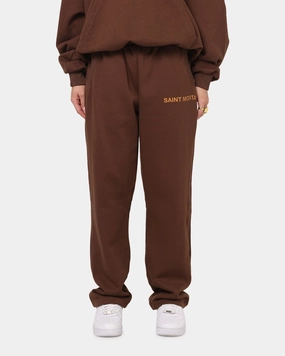 Saint Morta Sacred Script Track Pants Brown tailored look Active Lifestyle