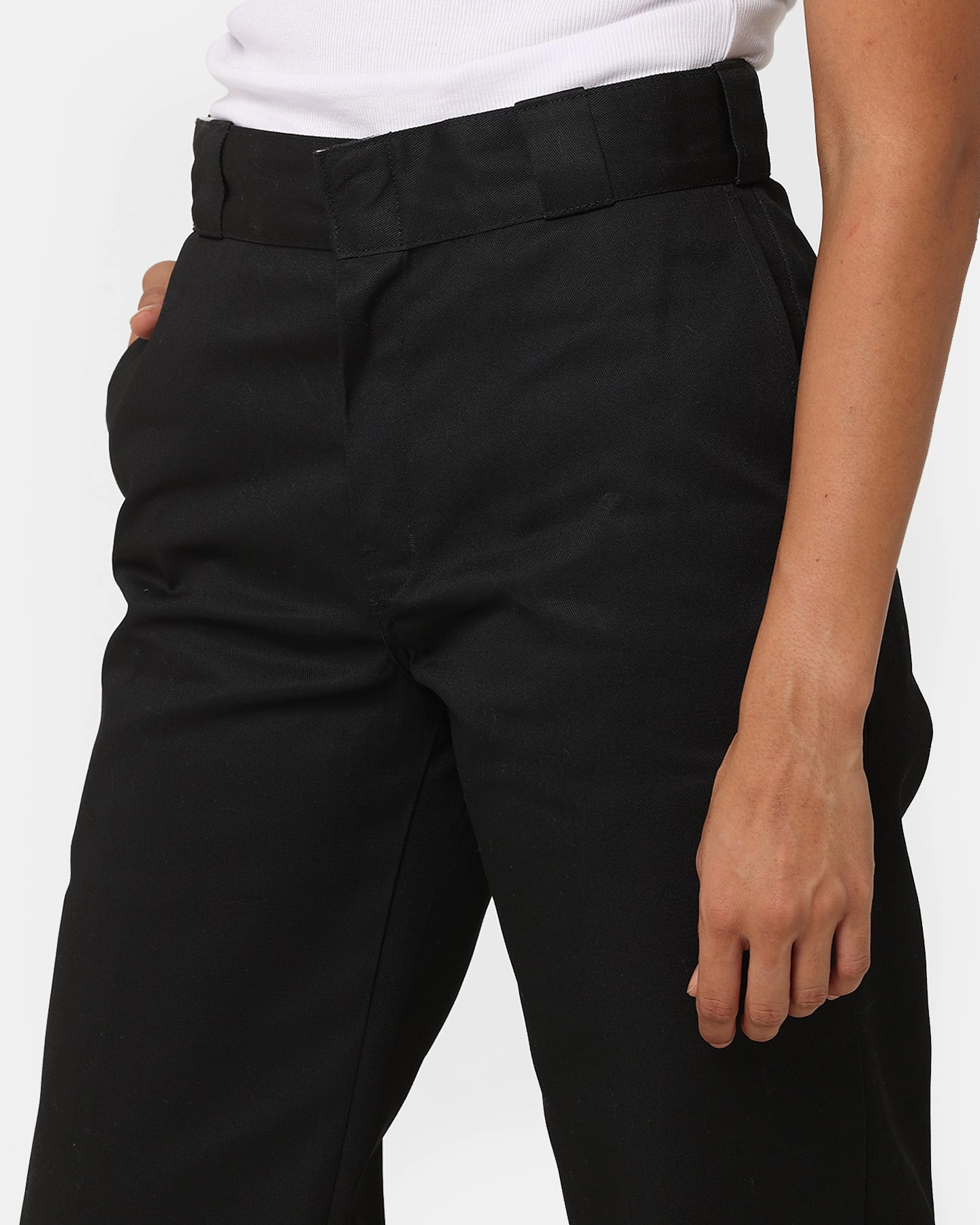 AbrasionResistantPanels Flexible Performance Dickies Women's 875 Pants Black