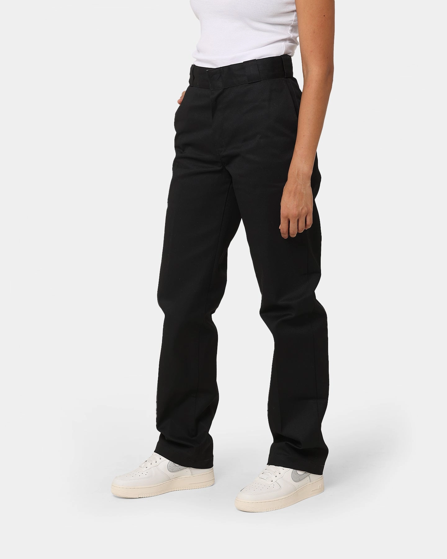 Dickies Women's 875 Pants Black Smart Motion Soft and Light