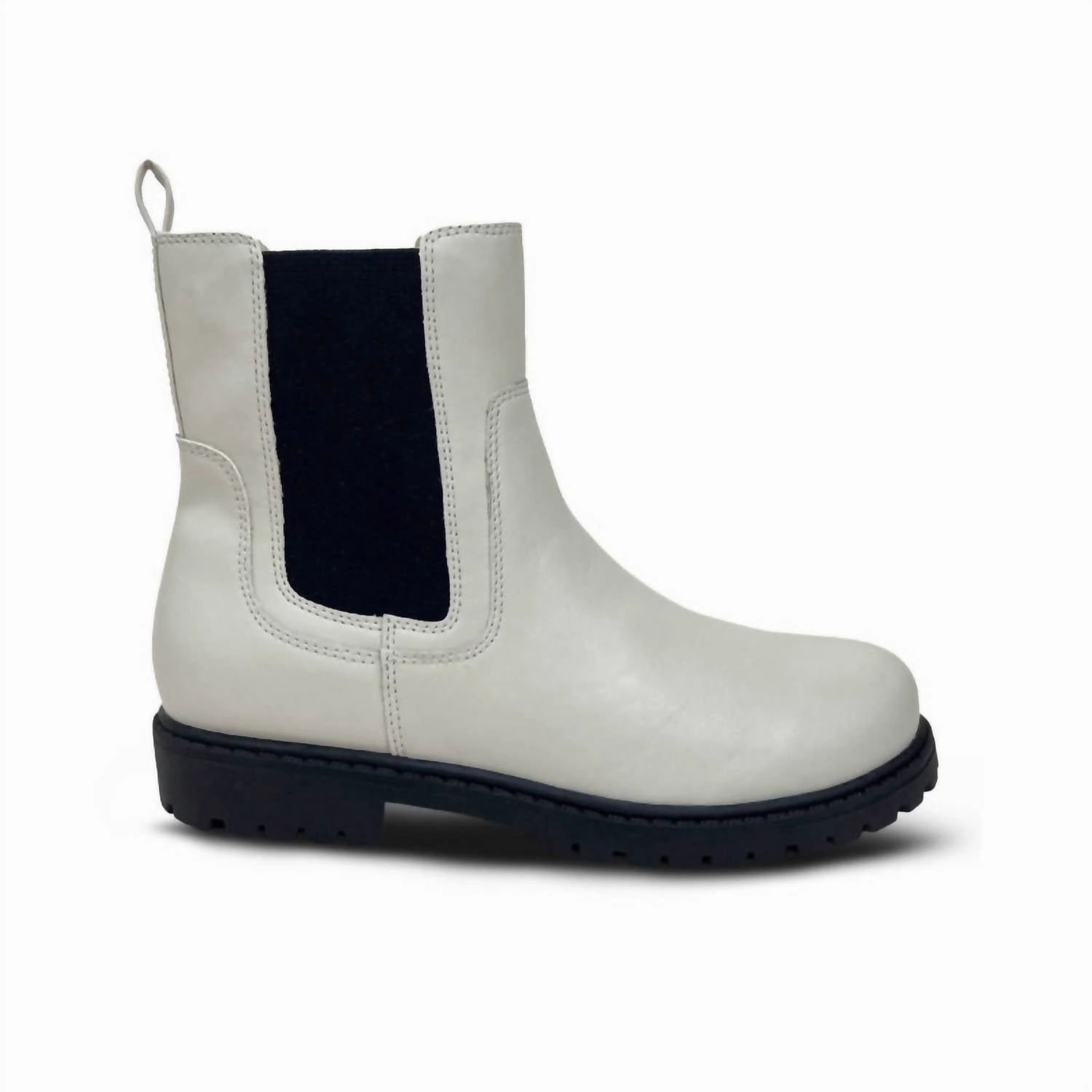 Hyperelastic Frame Durable Bottom Kids Miss Chelsea Boot In Bone