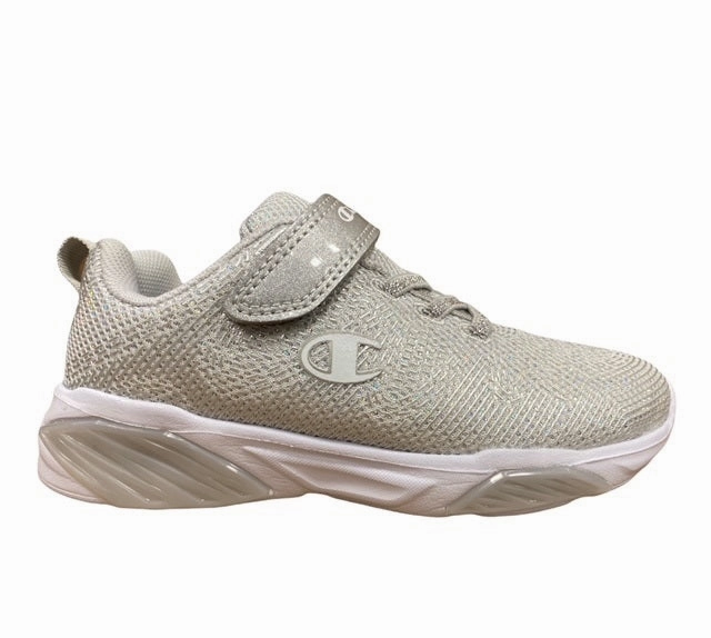 plyometric - training torsion - resistant running shoes Champion scarpa da ginnastica da bambina con luci Wave G PS S32132 CHA EM007 argento