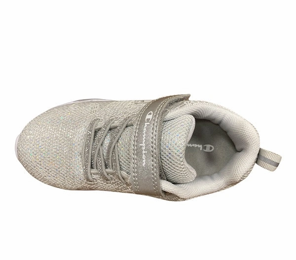 Champion scarpa da ginnastica da bambina con luci Wave G PS S32132 CHA EM007 argento Foam Pod Response