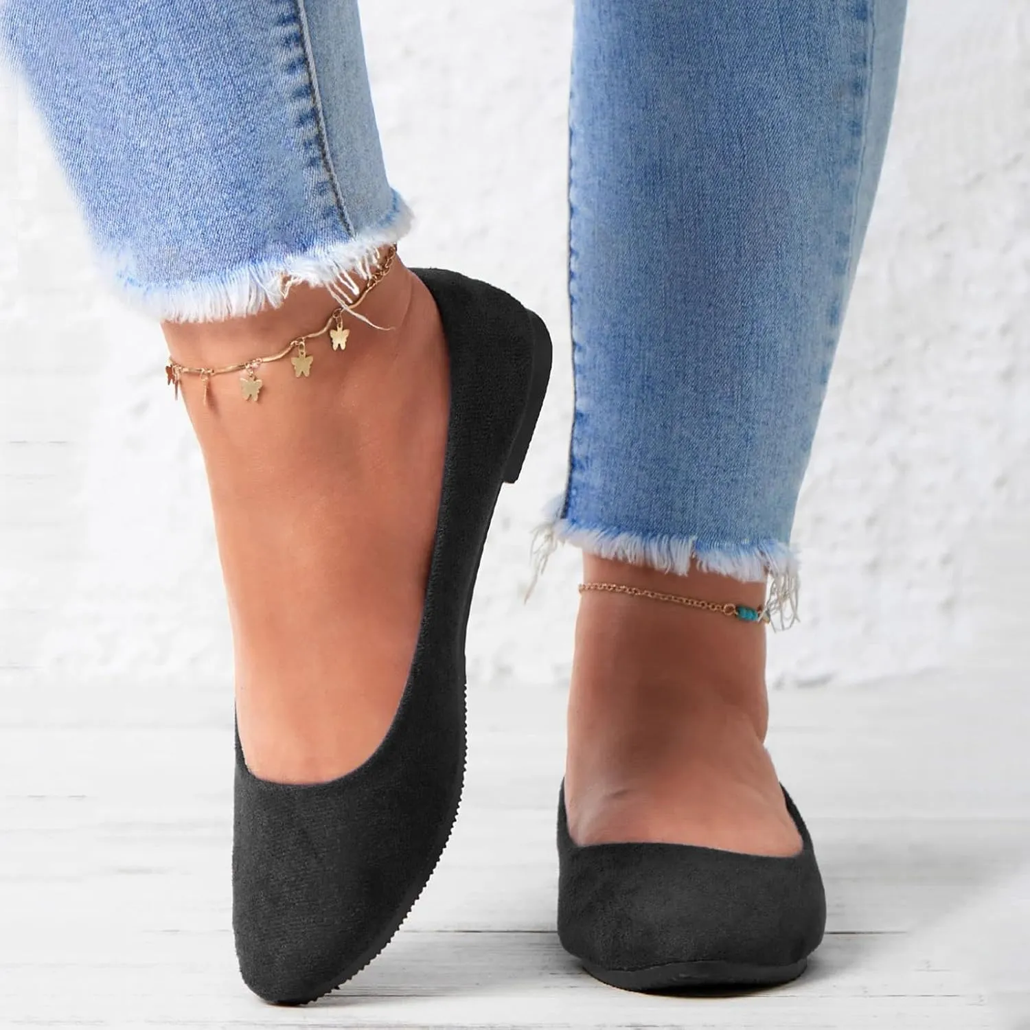 Comfortable Dressy Flats Shoes for Women Women's Shoes Pointed Toe Ballet for Women Slip On Ballet Flats Comfortable