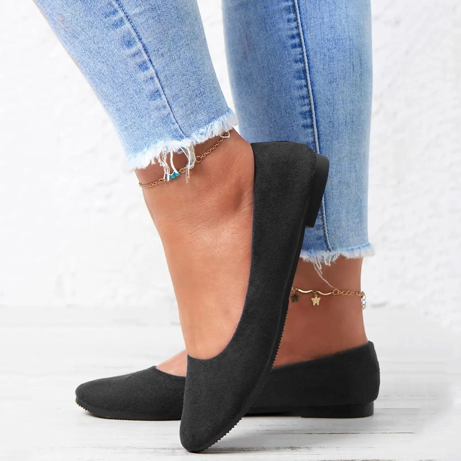 Comfortable Dressy Flats Shoes for Women Women's Shoes Pointed Toe Ballet for Women Slip On Ballet Flats Comfortable
