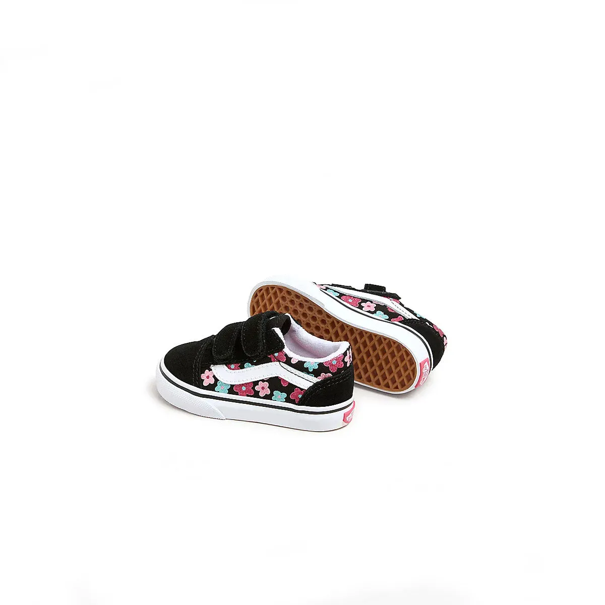 Chic Fit Street Mood Toddlers Old Skool Hook & Loop 'Flower Glitter'