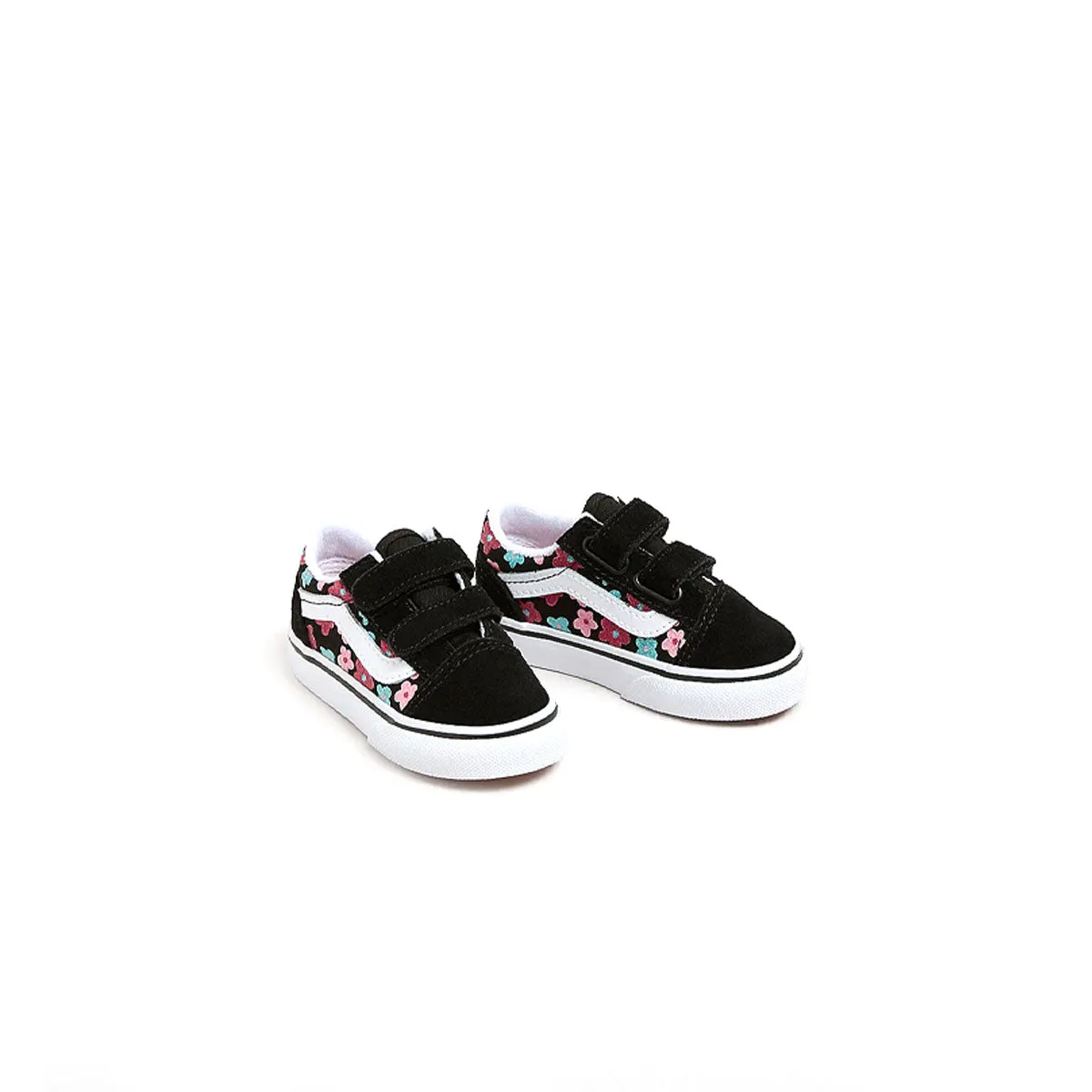 Toddlers Old Skool Hook & Loop 'Flower Glitter' Gift Mood Harbor Step