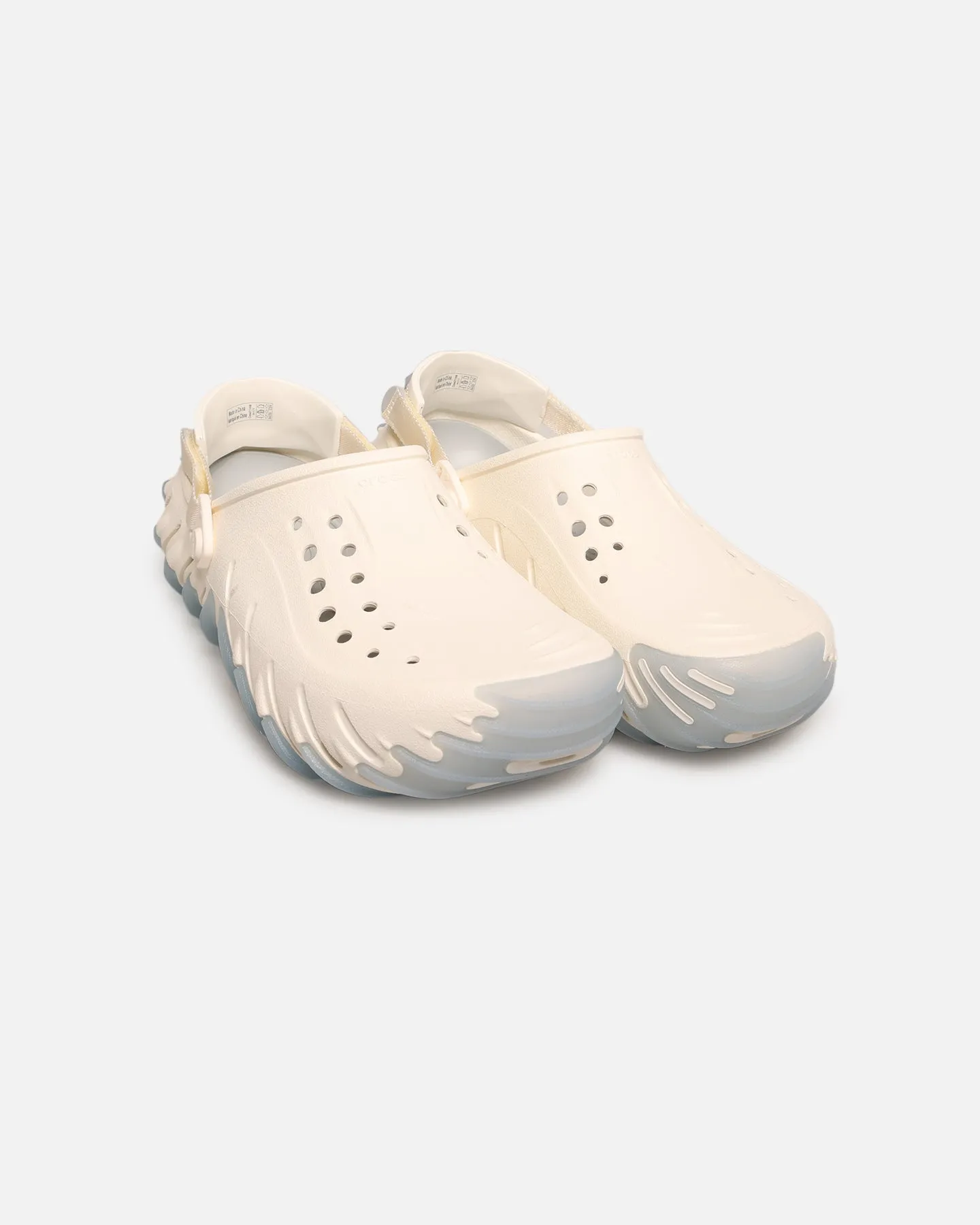 Seamless Design Supportive Crocs Echo Clog '"Icey" Chalk