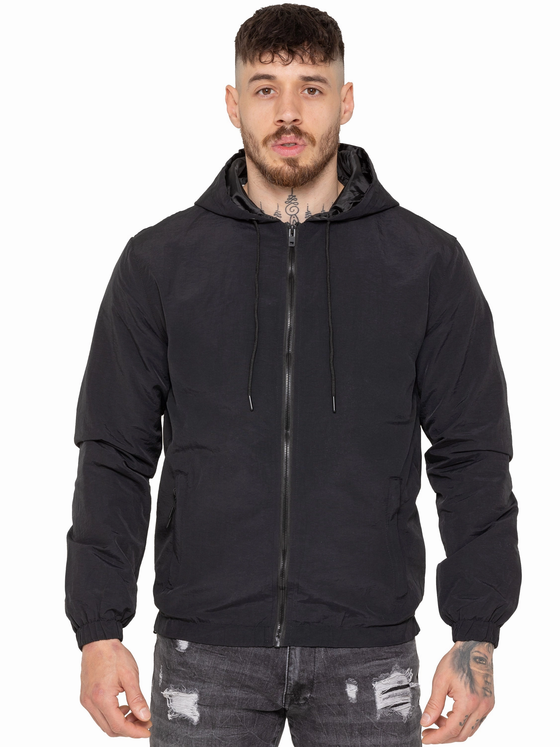 Soft Touch Interior autumn clothing Enzo Milano | Mens Windbreaker Jacket