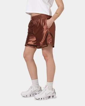 NoBuckleDesign Anti Static Fabric Jordan Women's Dri-FIT 4" Diamond Shorts Metallic Red