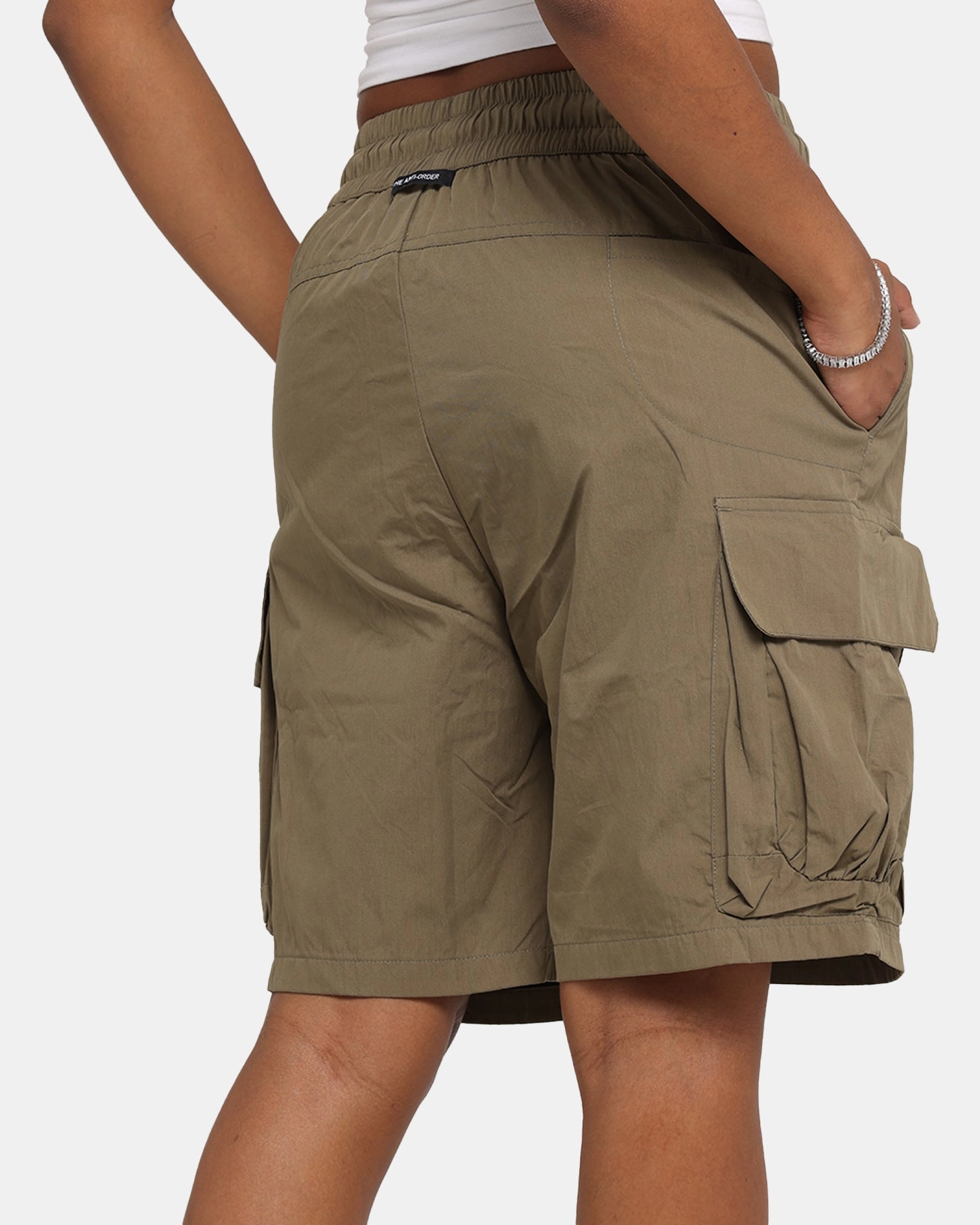 Flexible Layer Fit Stretch Support Fit The Anti Order Anti Military Cargo Shorts Dark Taupe