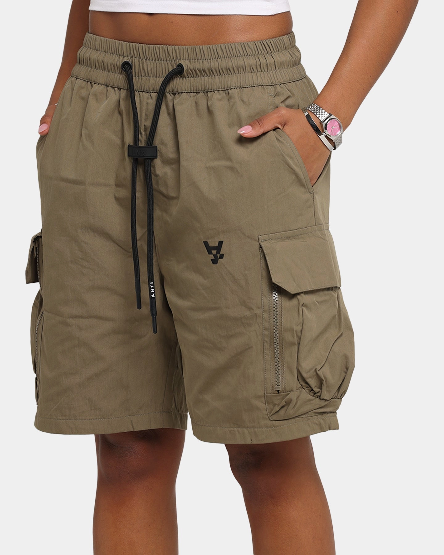 Breathable Waistband The Anti Order Anti Military Cargo Shorts Dark Taupe