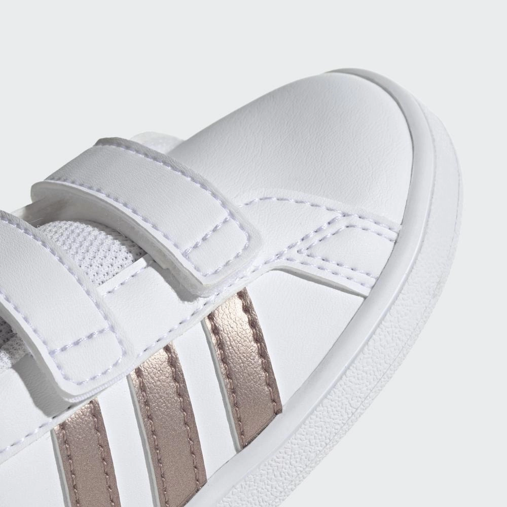 Adidas scarpa sneakers con strappo da bambino Grand Court I EF0116 bianco Abrasion Resistant Fabric