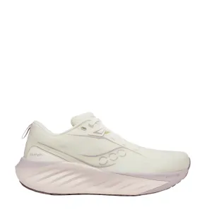 Saucony Women's Triumph 22 Running Shoes in Vanilla Wide Base Design Micro Grip Tread Pattern