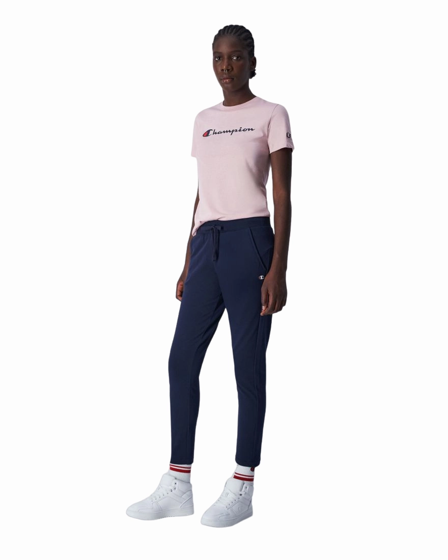 Crossfit Shorts Light and Cushioned Champion pantalone sportivo da donna in cotone di felpa leggera elasticizzata Legacy 116609 BS501 blu