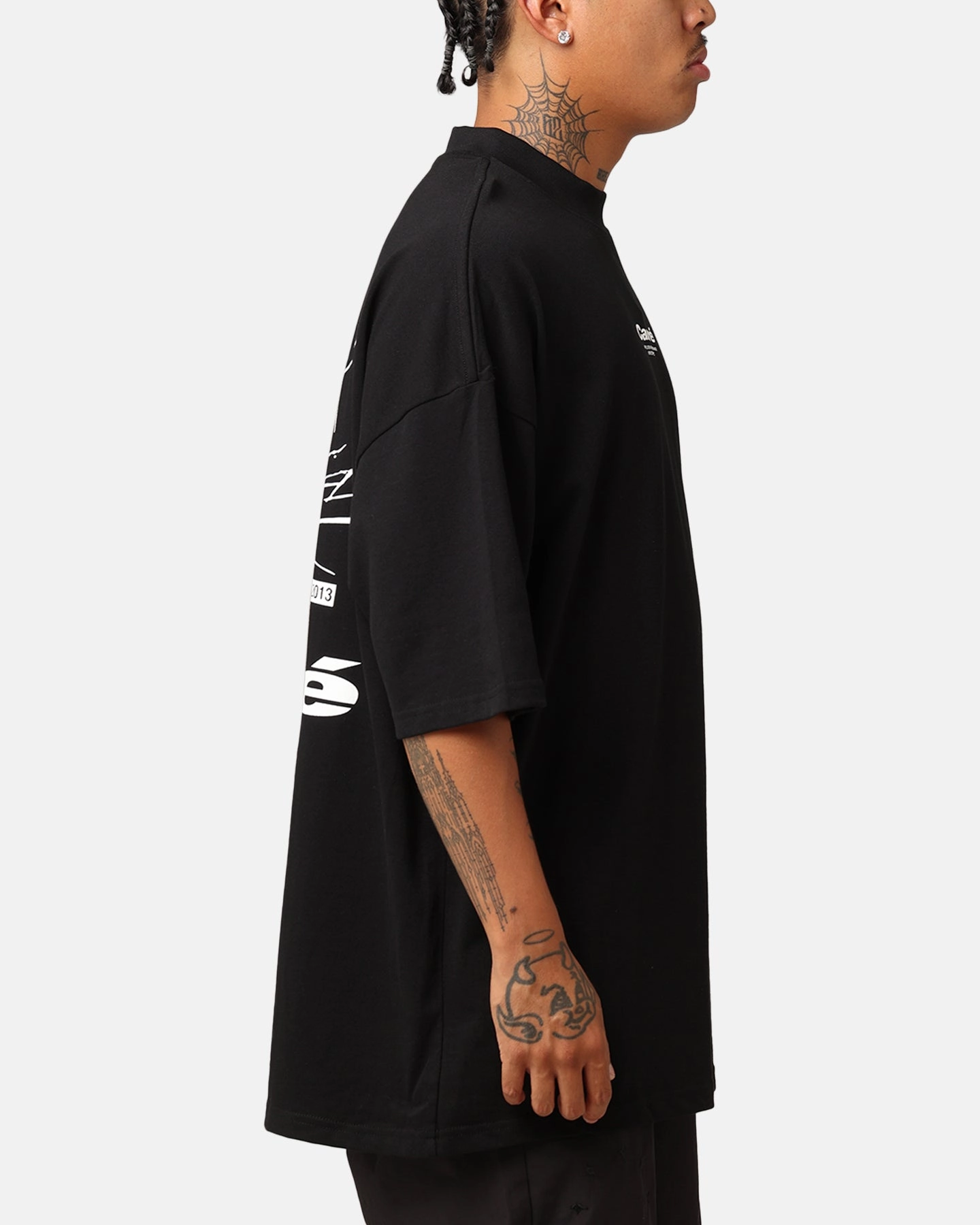 Carr?? Blasted Oversized T-Shirt Black Essential Fit Fashion Layer