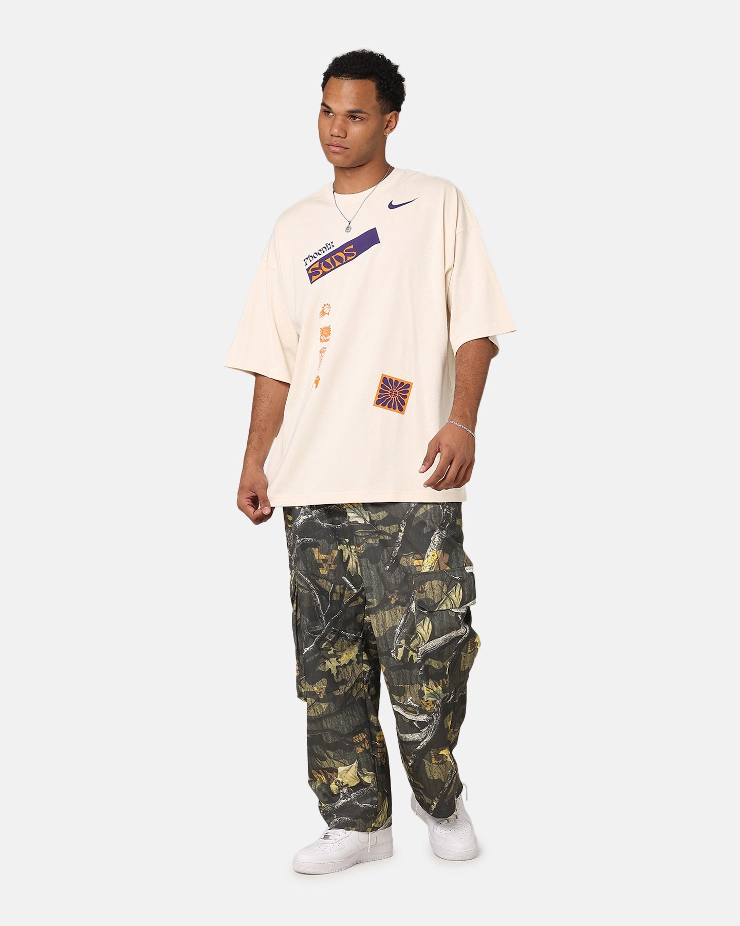 Phoenix Suns Heat NBA Courtside Oversized T-Shirt Pure Anti Static Finish