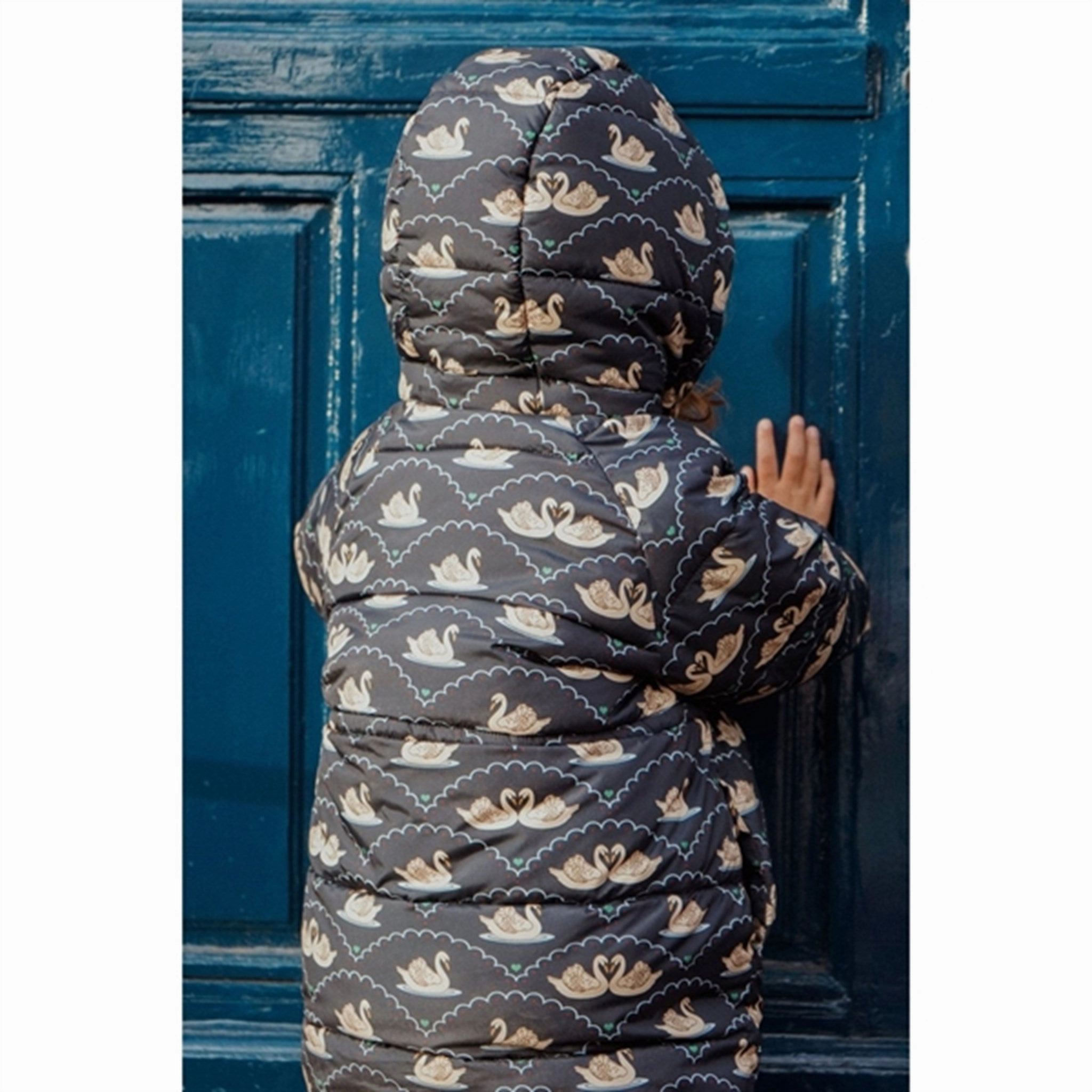 Adjustable Hood System Casual Fit Layer Konges Sl?jd Swan Eclipse Nuka Long Jacket