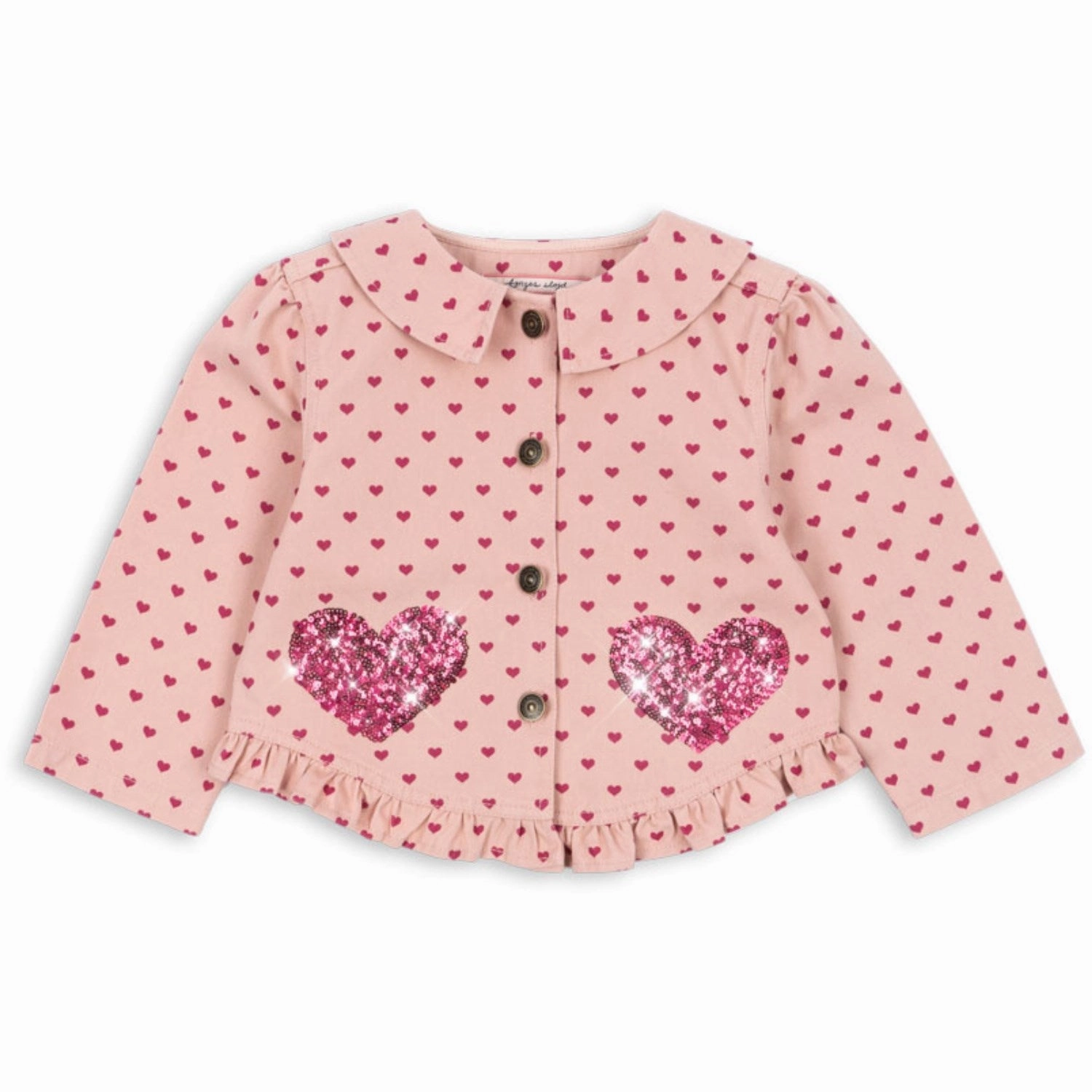 Konges Sl?jd Berry Coeur Nola Sequin Shirt Jacket GOTS Stylish Comfort MagneticClosureSystem
