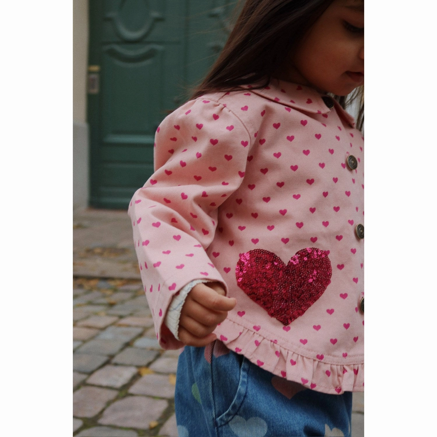 Durable Coating Snow Day Konges Sl?jd Berry Coeur Nola Sequin Shirt Jacket GOTS