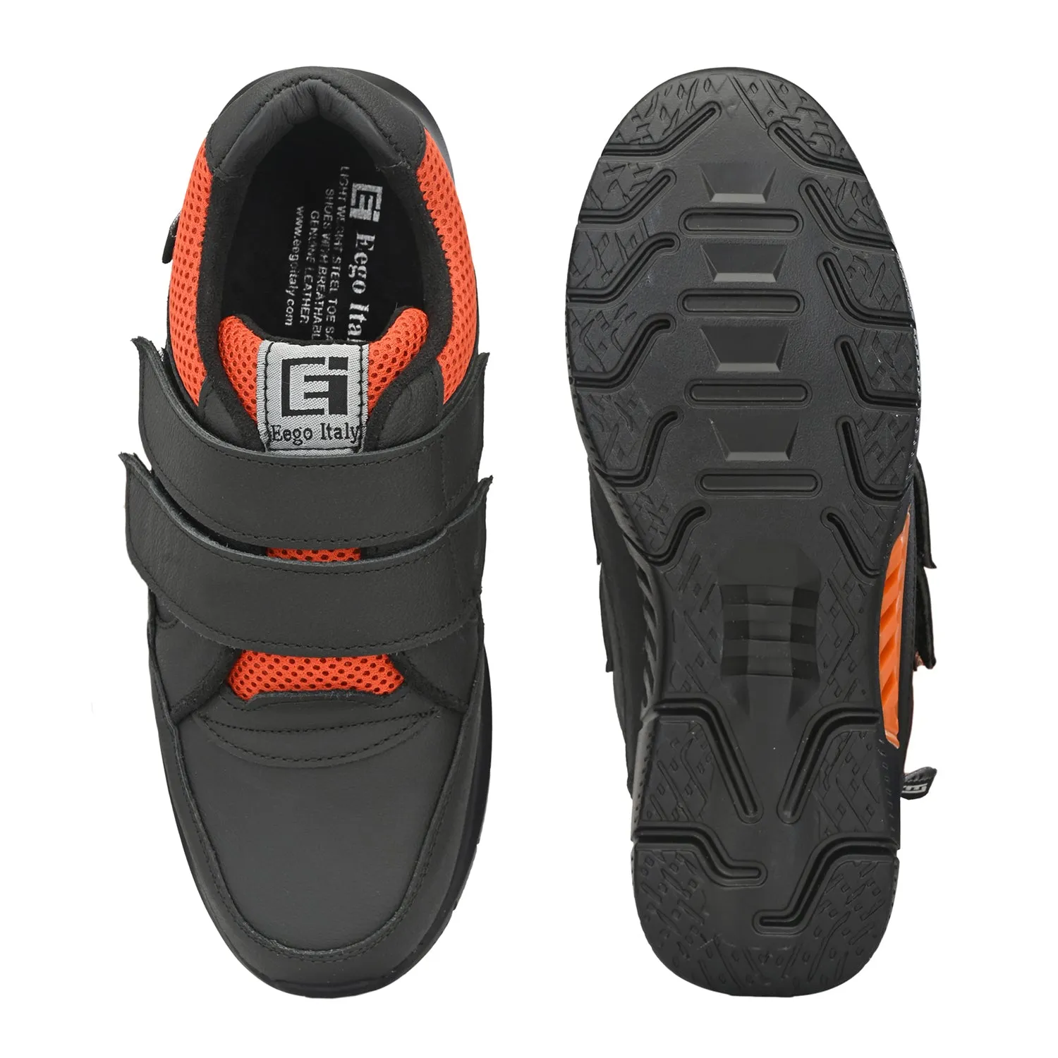 Compass Steel Toe Genuine Leather Padded Safety Shoes