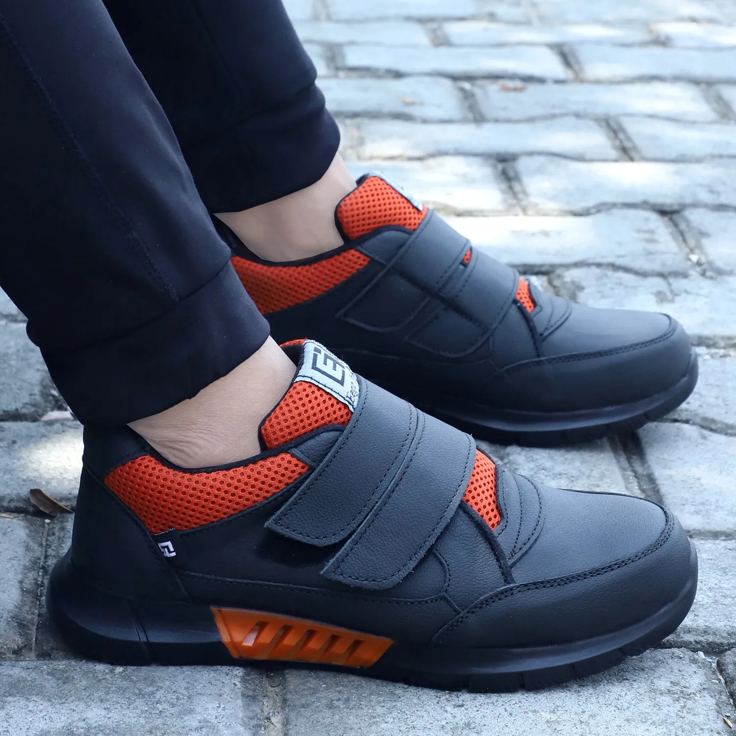 Compass Steel Toe Genuine Leather Padded Safety Shoes