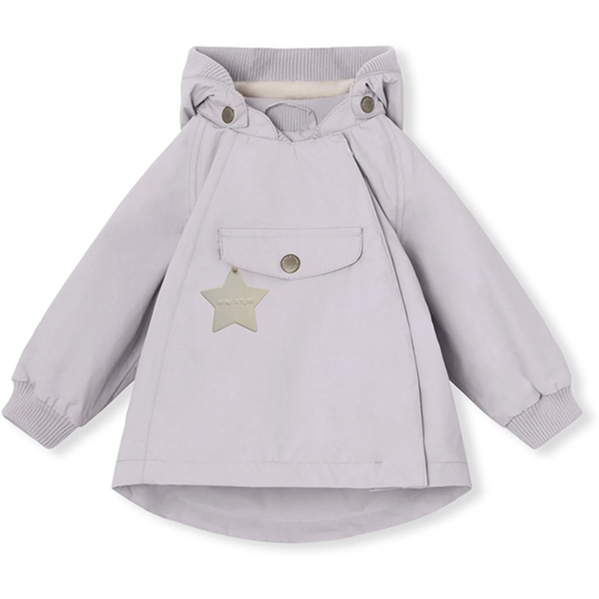 Luxury Appeal MINI A TURE WAI Spring Jacket w/Fleece Lining Purple Raindrops