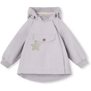 MINI A TURE WAI Spring Jacket w/Fleece Lining Purple Raindrops Anti Pilling Technology