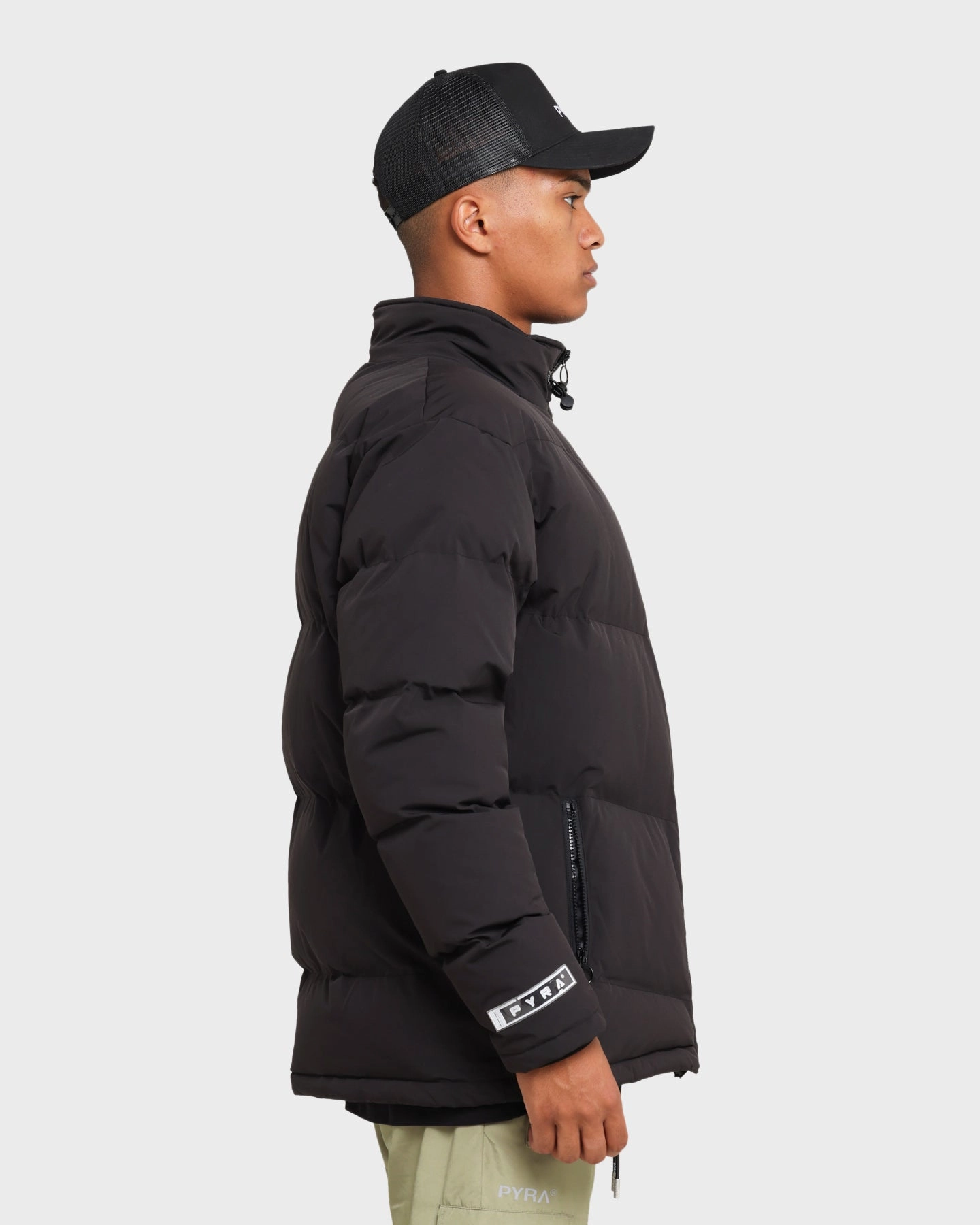 PYRA Padded Puffa Jacket Black Chill Layer