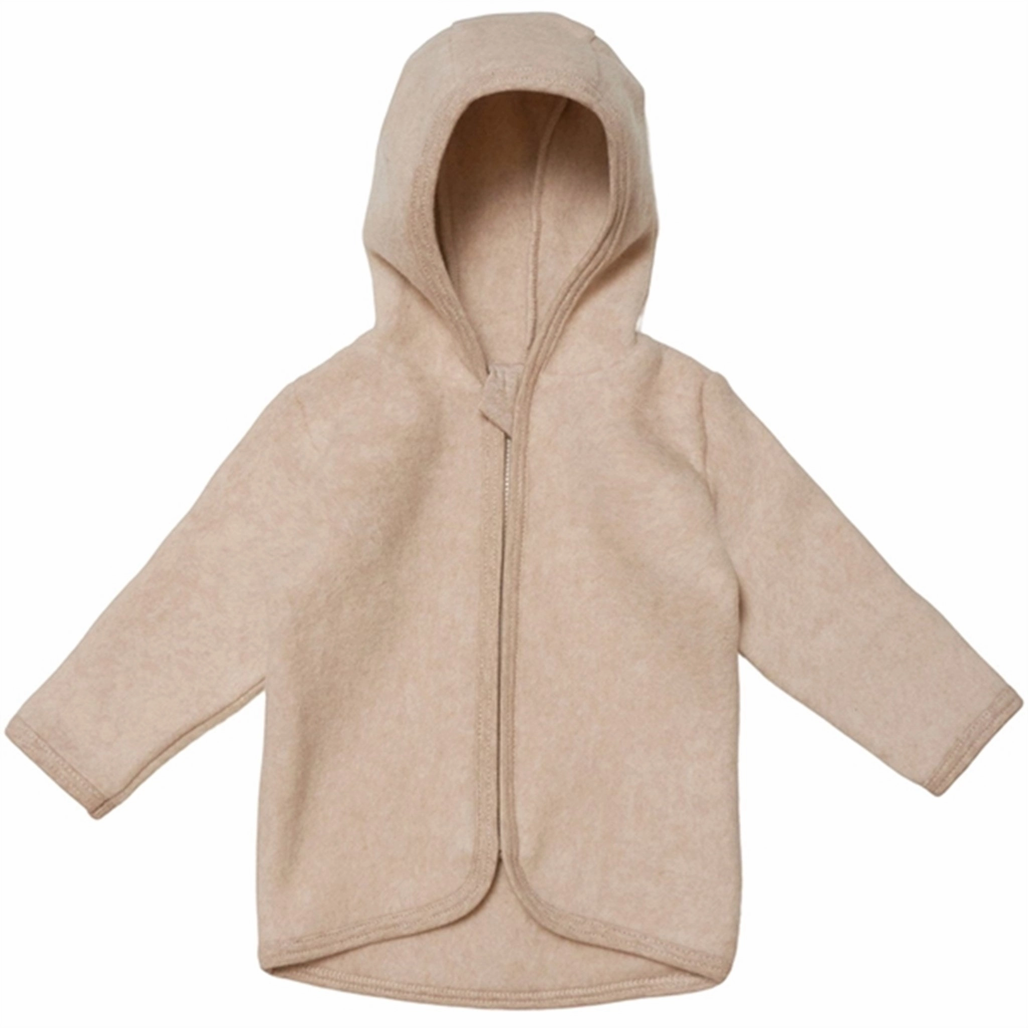 DoubleLayeredCuffs Huttelihut Poofy Baby Jacket Camel