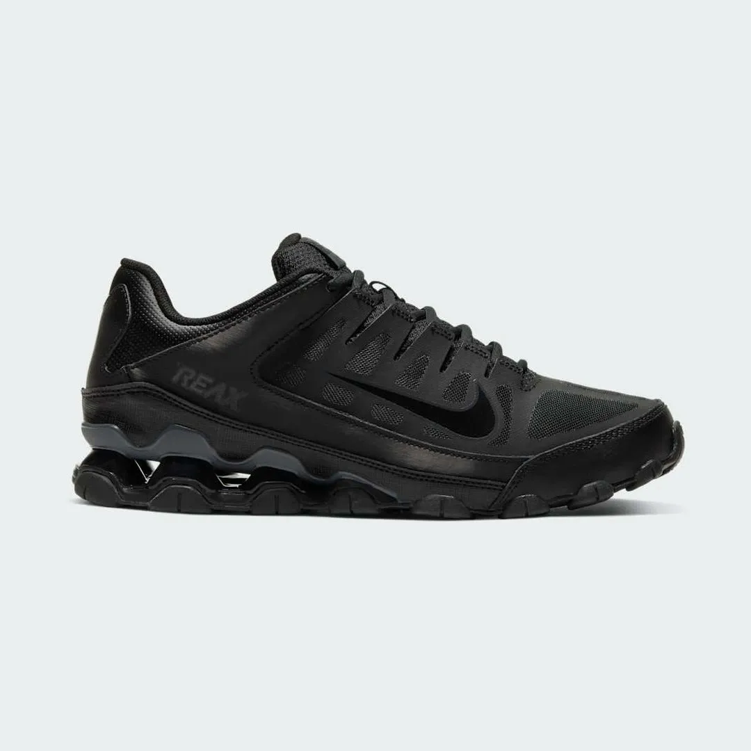 Nike Reax 8 Trail Mesh Black Trainers 621716 008 padded - tongue