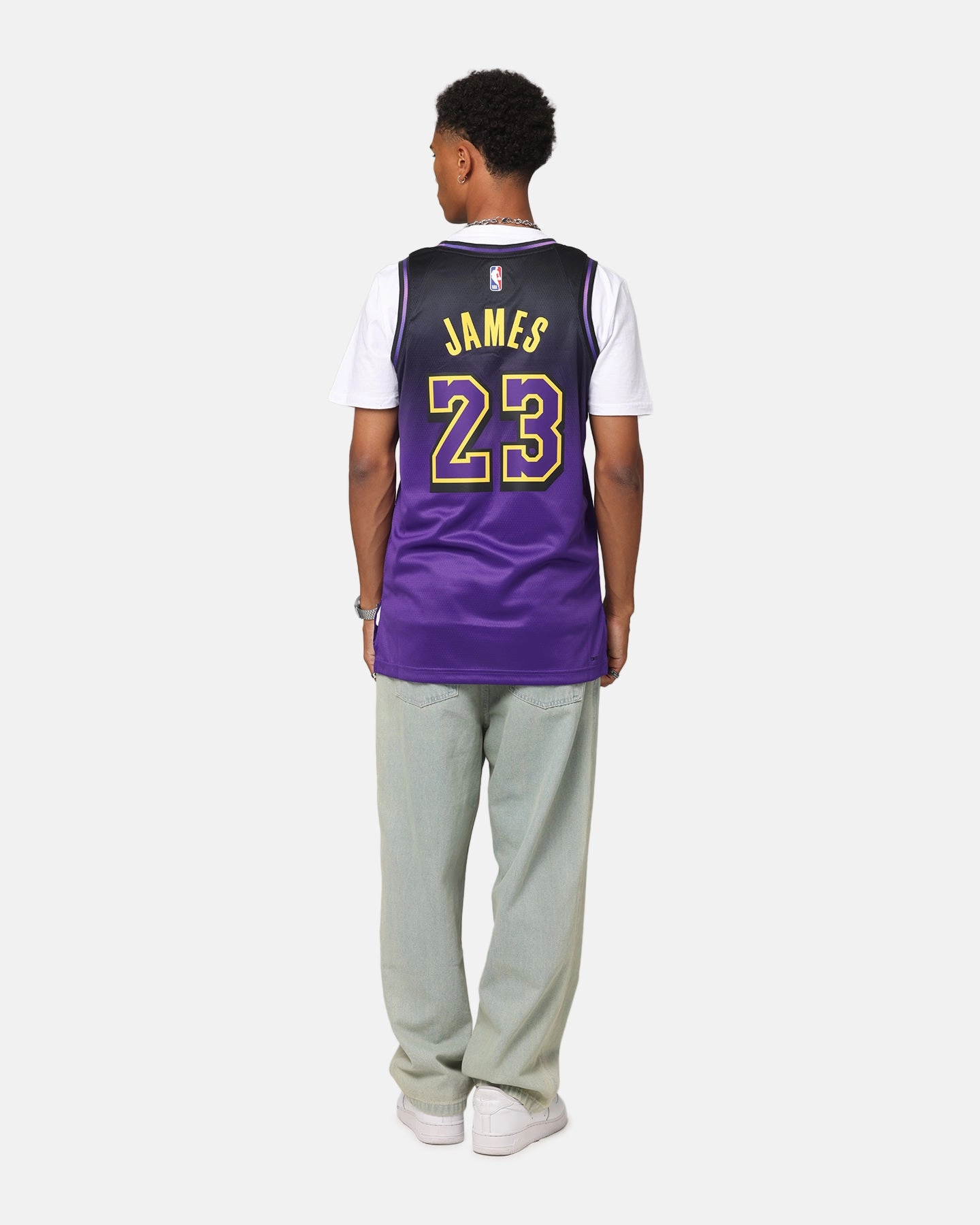Nike Lebron James Los Angeles Lakers #23 City Edition 2024/25 Nike Dri-Fit NBA Swingman Jersey Field Purple Anti Slip Inner Grip Light Motion