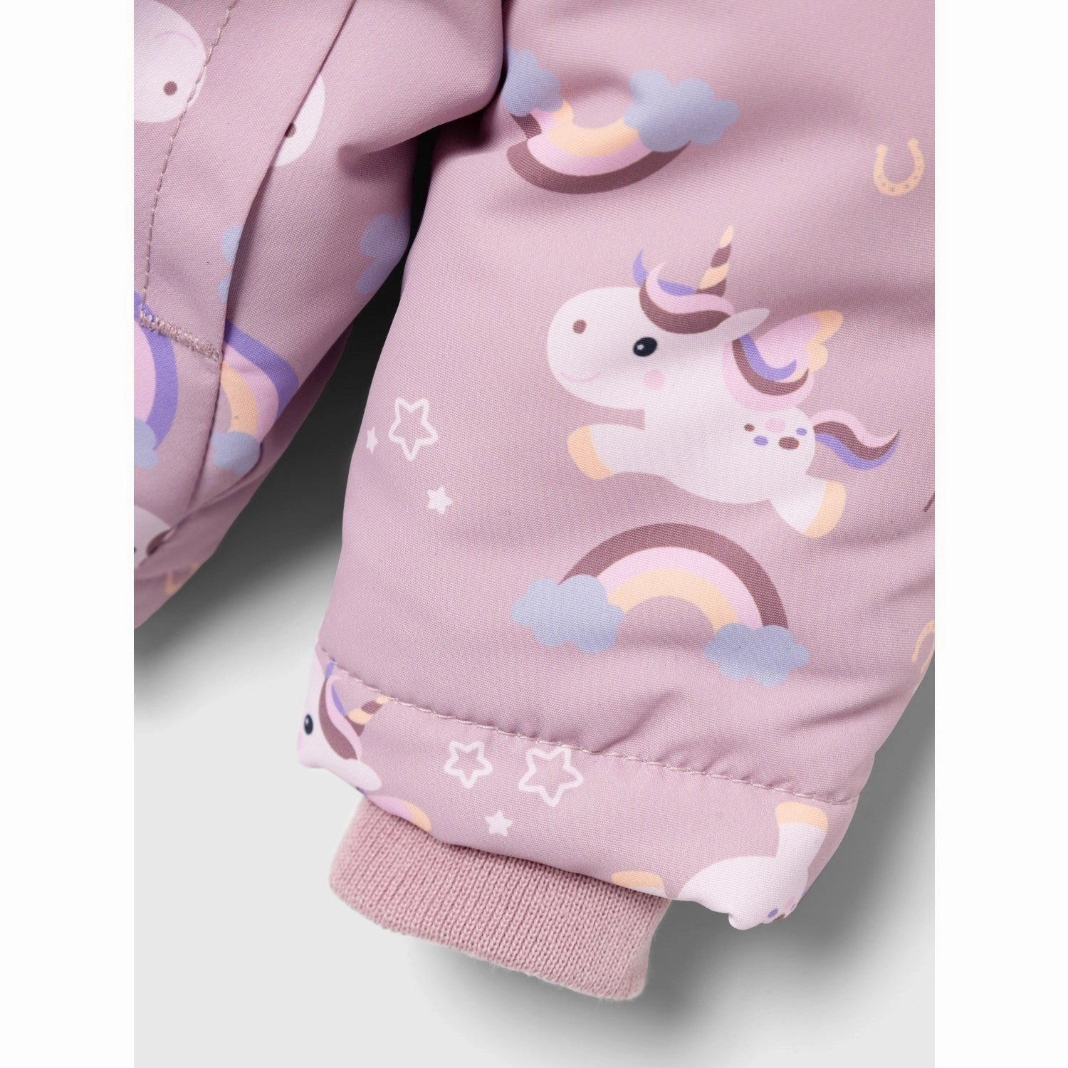 Name It Mauve Shadows Unicorn Maxi Jacket AOP Breathable Lining Design